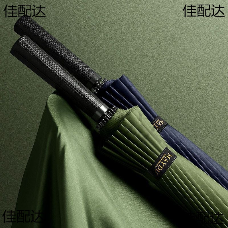 Meidu 24-Bone Large Windproof Umbrella Long Handle Men'S Business Sunny Umbrella Straight Retro Unisex Double Umbrella - Image 4